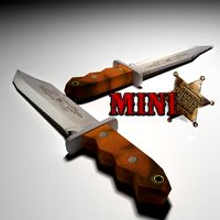Low Poly Bowie Knife
