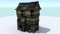 Medieval Town House 3 3D Model