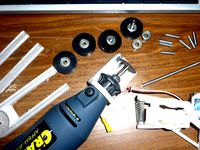 rotary hand tool (Demel type) attachment for cutting steel rod by alisonleanne