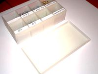 Compartment box with lid and label by erwan1