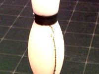 Tabletop marble bowling pin by y3ddet