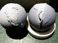 Earth Sea Relief Globe by pmoews