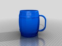 Large barrel/cask shaped mug - 32oz (almost 1 liter) capacity by adoyle88