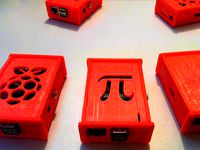 Customizable top cover case for the Raspberry Pi by eried