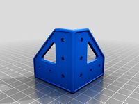 Open Beam corner plate with optional foot by Wired1