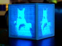 Custom Cube with Lithopanes by mizliz