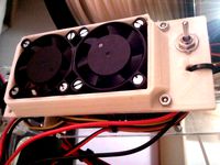 Double Fan Mount (for Sanguinololu board) by JavierIH