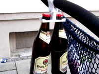 Dual Bottle/ bag holder for Baby Carriage by tuster
