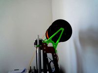Over the top Spoolholder for MM2 (MendelMax 2) by Garfield