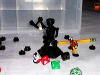 RPG Miniature - Lumberjack Mech by cyanobacterium