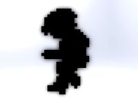 Dark Link sprite from Zelda 2 by roboticlay