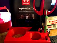 Makerbot Replicator 2 / 2X Tool Caddy by JayNC