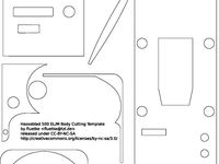 Lasercut-Template for Hasselblad 500 EL/M Body Leatherette by fluetke