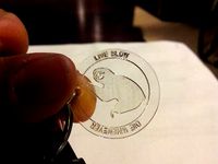 "Live Slow, Die Whenever" Sloth Coin by joec