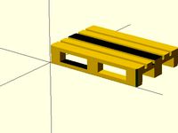 Model of a Europalette 1:160 N Scale by wassi