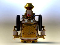 Steampunk digital clock by hobbyman
