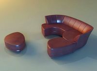 Sofa luxury leather banket
