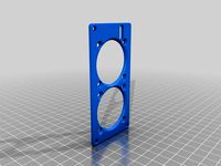 Solidoodle 3 Electronics cover with 2x 40mm fans. by nlancaster