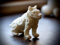 Demon dog statue by restcrew