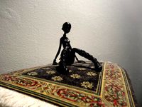 Sitting Cartoon Girl by graphicsforge