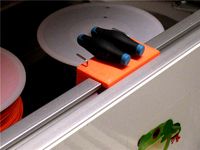 Tool holders for Leapfrog Creatr (or other 40mm Aluminum profiles) by Rob65