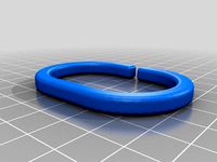 C Shape Shower Curtain Ring by piecemaker