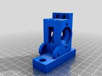 MakerGear Simplified Extruder Block with Quick Release and Rear Motor Mount alteration by cake
