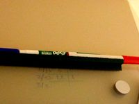 Whiteboard marker tray (parametric) by myersjustinc