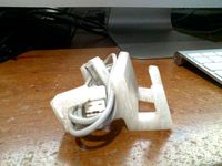 Ipad 2 Stand + cable holder by Adrianmb