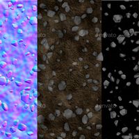 Dirt + Rocks | Tileable Game Texture