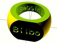 Customizable Inscription Ring by cdmacy