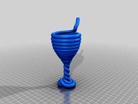 Spiraled drinking straw cup by TBS