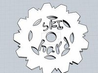 Ski Pole Basket by TravisMichels