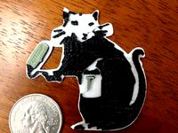 Banksy rat by SaltyDoodler