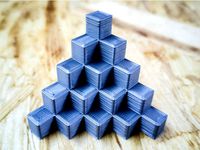 5mm Calibration Cube Steps Pyramid by thingster