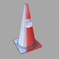 Low Poly Game Ready Street Cone