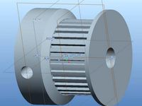 30 teeth MXL plotter pulley up to 10mm belt for reprap by danithebest91