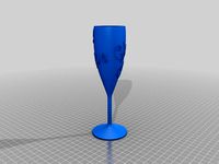 Champagne Glass with text by lentaa