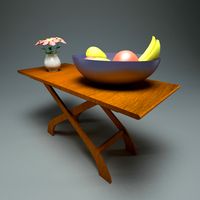 Wooden Coffe Table + Materials