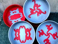 Decorative Cat Bowls by pmoews