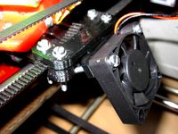 Rear Fan Mount for Gregs X-Carriage by karmavore
