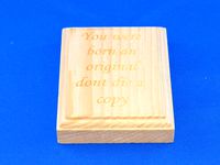 Wooden Block by hannaholshevski