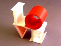 Tri-Colour Love Sculpture by RepRapPro