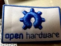 Open hardware logo raised embroidery (3d puff) patch by kikko