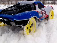 "Spiked" RC car wheel for winter bashing by kallaspriit