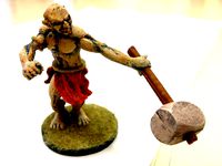 Orc with Club Miniature by zxqueb