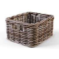 Wicker Basket Ikea Byholma 1 Gray