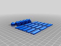 Settlers of Catan Round Player Pieces by rbuckbailey