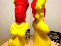 Life-size Bust of a Female Deity - Cupcake printable by techknight
