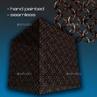 Seamless Hand Painted Rusty Chain Mail